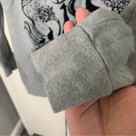 Tout a Coup Animal Tree Graphic Extra Long Sweatshirt - Picture 6 of 13